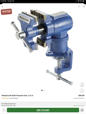 Mastercraft vise sales