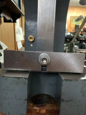 671 Setting the Part Pressing Fixture Square to the Arbor Press Ram.jpg