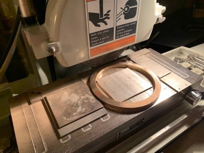 12 Surface Grinding the Smokebox Door Silicone Bronze Backing Ring Casting.jpg