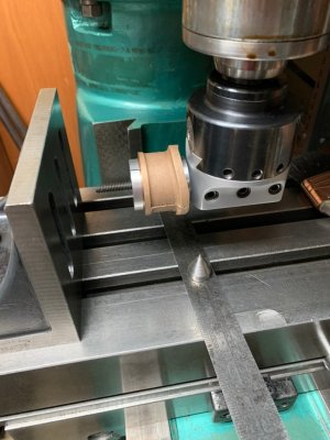 112 The Locating Plug Stack Casting Fitted to the Boring Head.jpeg