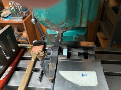 125 The Setup to Machine Down the Front Buffer Beam Frame Lugs.jpg