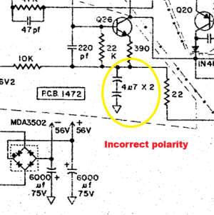 Traynor TS-200 schematic error.png