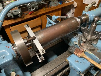 13 The Setup to Rough Turn the Bending Head Bar.jpg