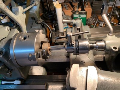 214 Threading the Lower Body Blank One Half Thirty Two Model Engineer Threads Per Inch.jpg