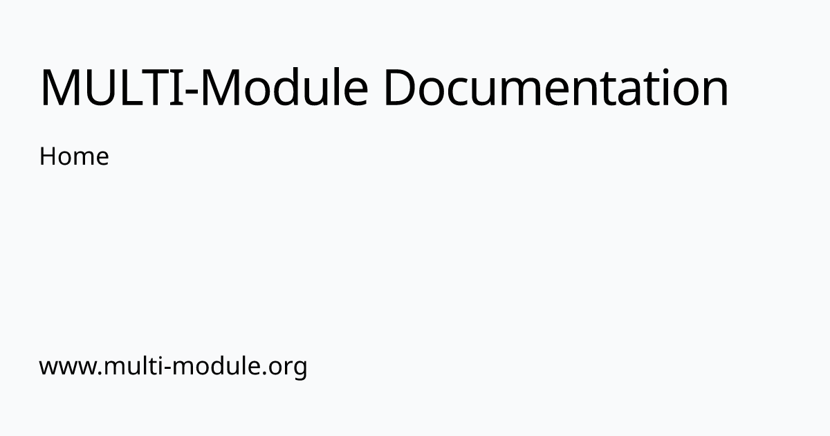 www.multi-module.org